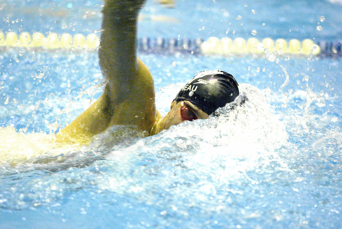 Louis David Bonneau swimming freestyle.